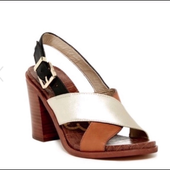 Sam Edelman Shoes - Sam Edelman Ivy Open Tie Sandal Size 8.5M Gold-F2